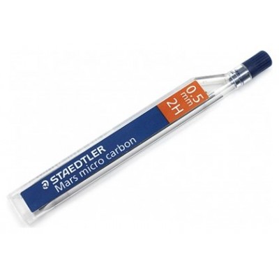 MINAS MICRO CARBON 250, 0,5MM, GRAD. 2H STAEDTLER 250 05-2H (MIN12) (Espera 4 dias)